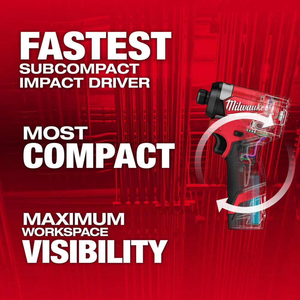 Milwaukee 3453-20, M12 FUEL™ 1/4" Hex Impact Driver (Tool Only) - Image 8