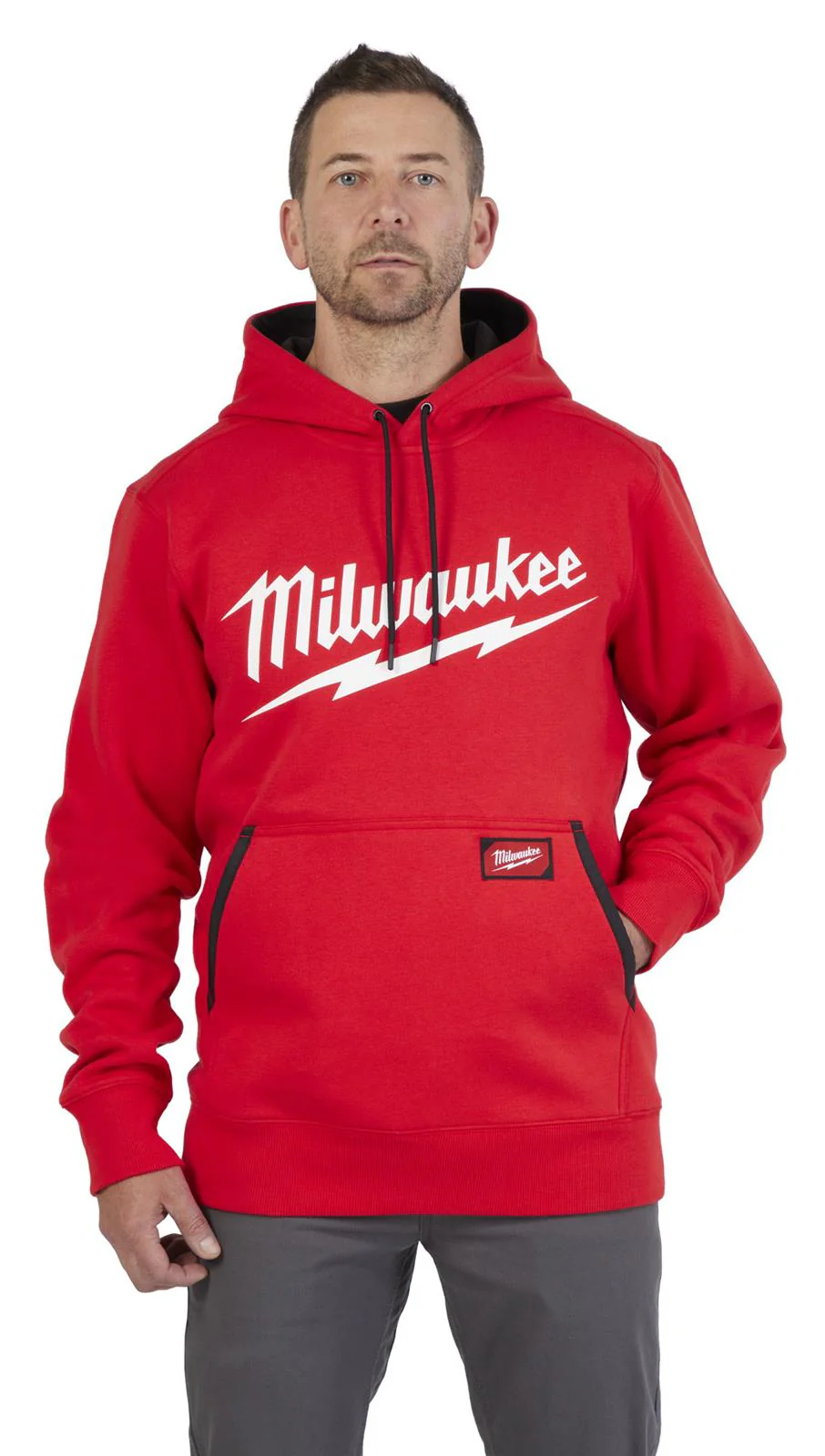Milwaukee 352R-L, BIG LOGO MIDWEIGHT HOODIE - RED L - Image 4