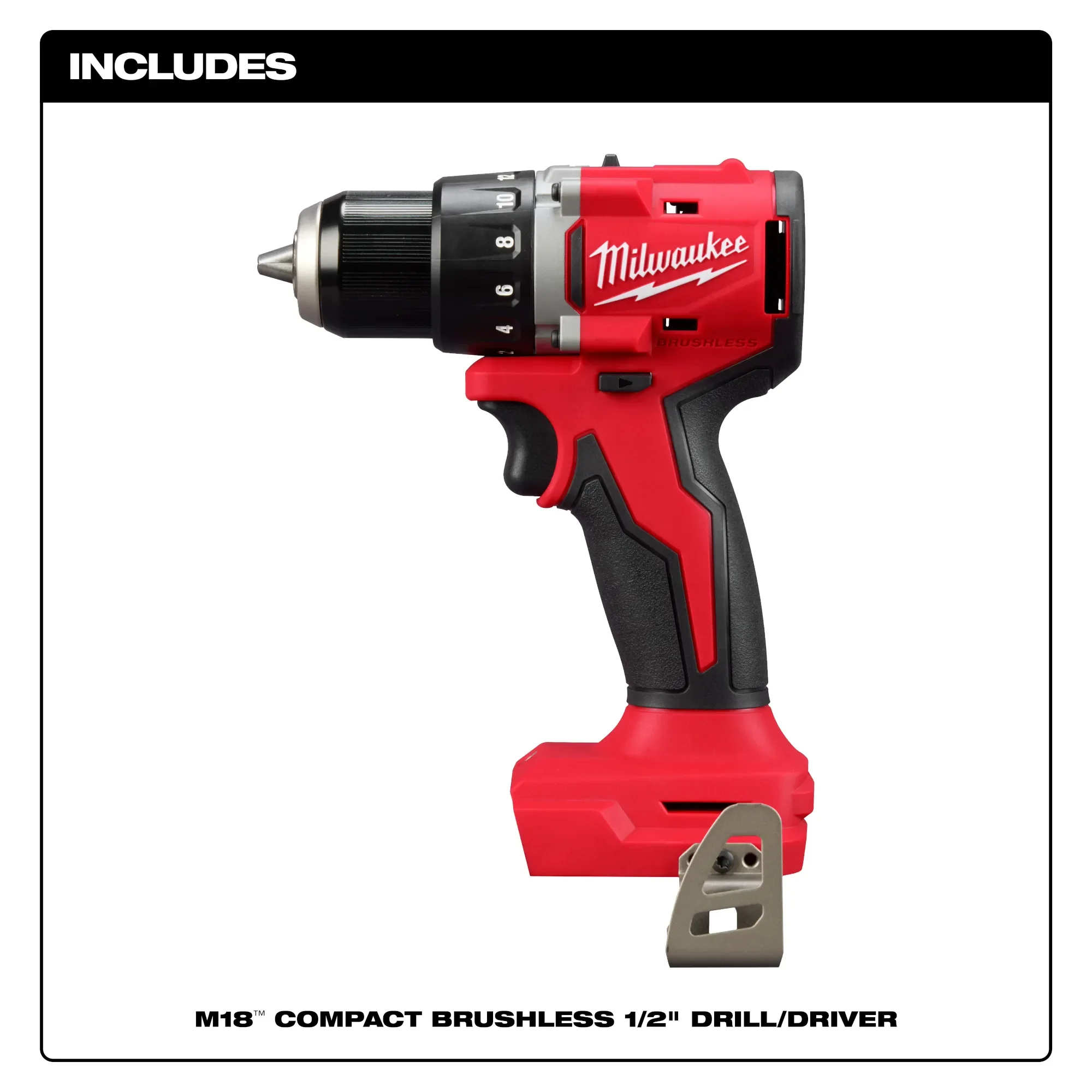 Milwaukee 3601-20, M18™ Compact Brushless 1/2" Drill/ Driver - Image 3