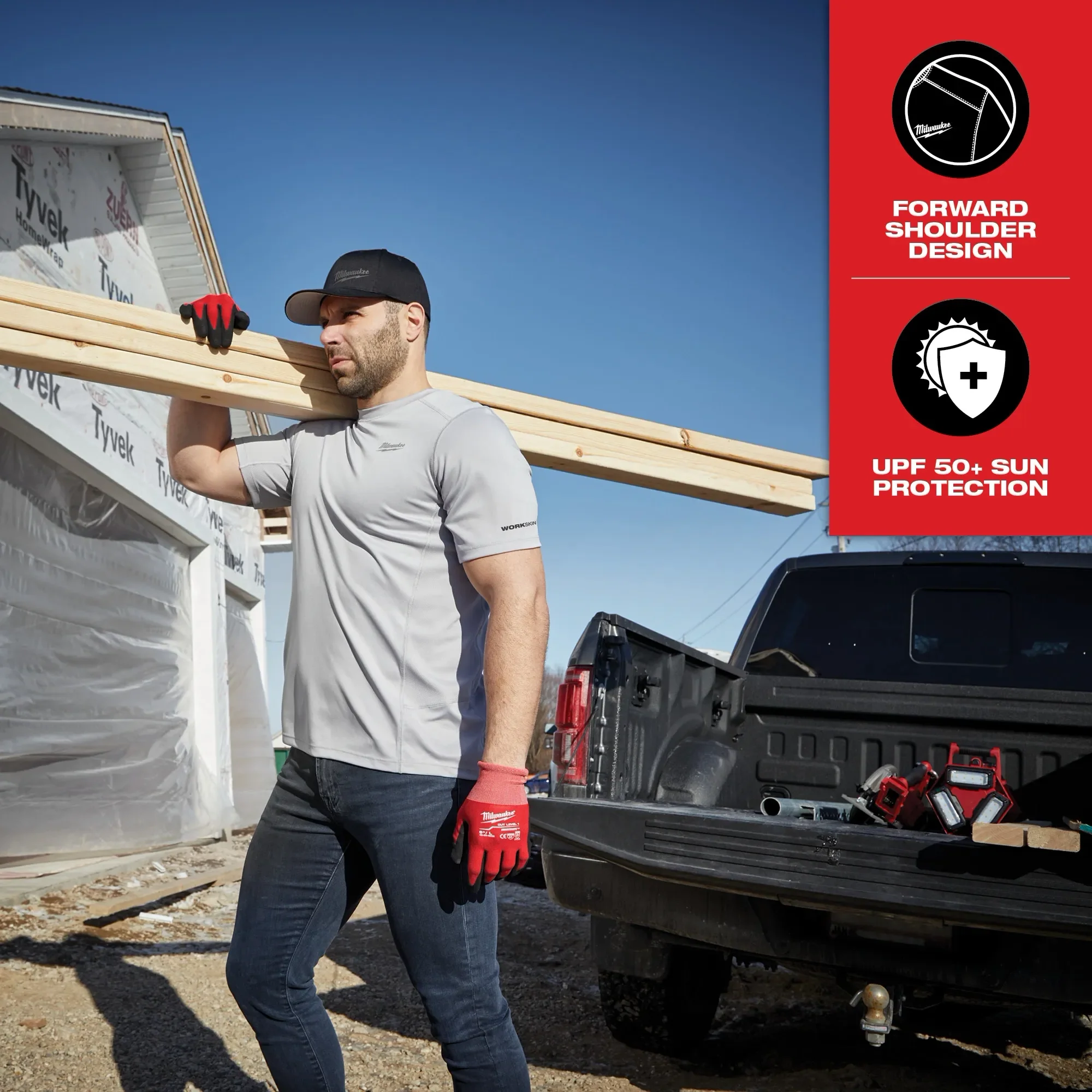 Milwaukee 414 WORKSKIN™ Lightweight Performance Shirt - Short Sleeve - Image 9