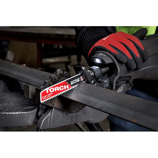Milwaukee 48-00-5261, 6" 8TPI TORCH™ with NITRUS™ Carbide for Cast Iron SAWZALL® Blade 1PK - Image 2