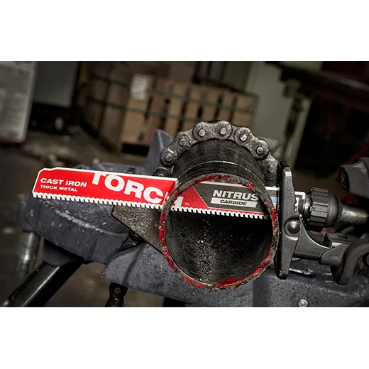 Milwaukee 48-00-5262, 9" 8TPI TORCH™ with NITRUS™ Carbide for Cast Iron SAWZALL® Blade 1PK - Image 2