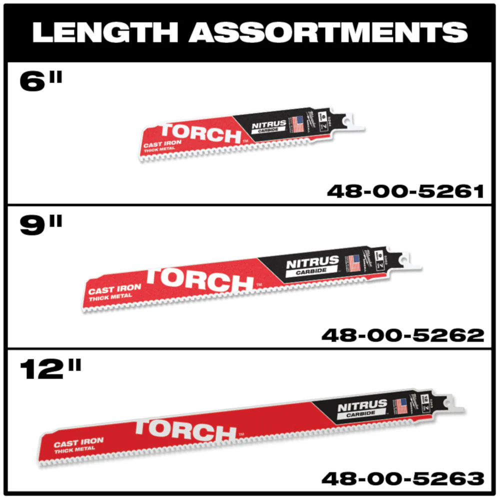 Milwaukee 48-01-2021, 6" 5 TPI The Ax Sawzall Blade (25/pkg) - Image 2