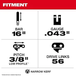 Milwaukee 48-09-3001, 16" Guide Bar For 2727-20 - Image 4