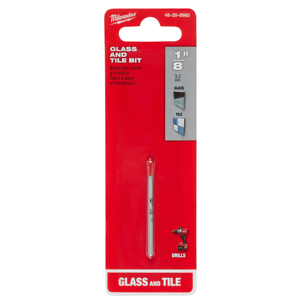 Milwaukee 48-20-8980, 1/8" Glass and Tile Bit - Image 2