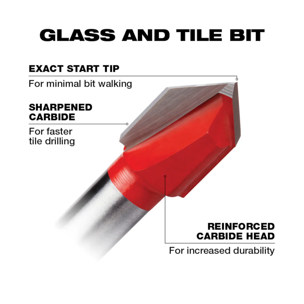 Milwaukee 48-20-8983, 5/16" Glass and Tile Bit - Image 5