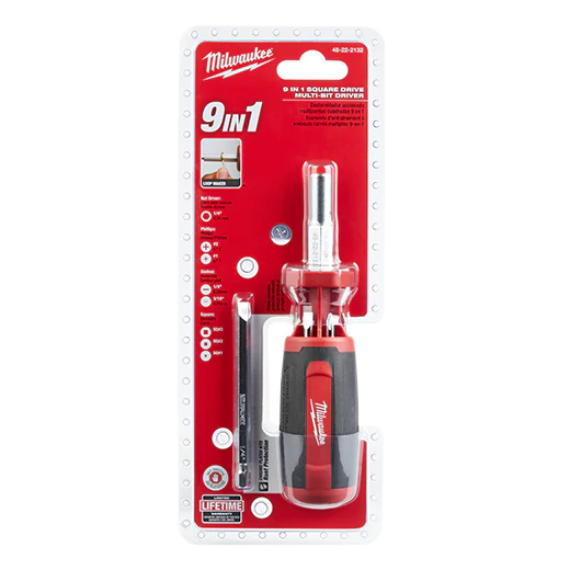 Milwaukee 48-22-2132, 9-in-1 Square Drive Multi-bit Driver - Image 7