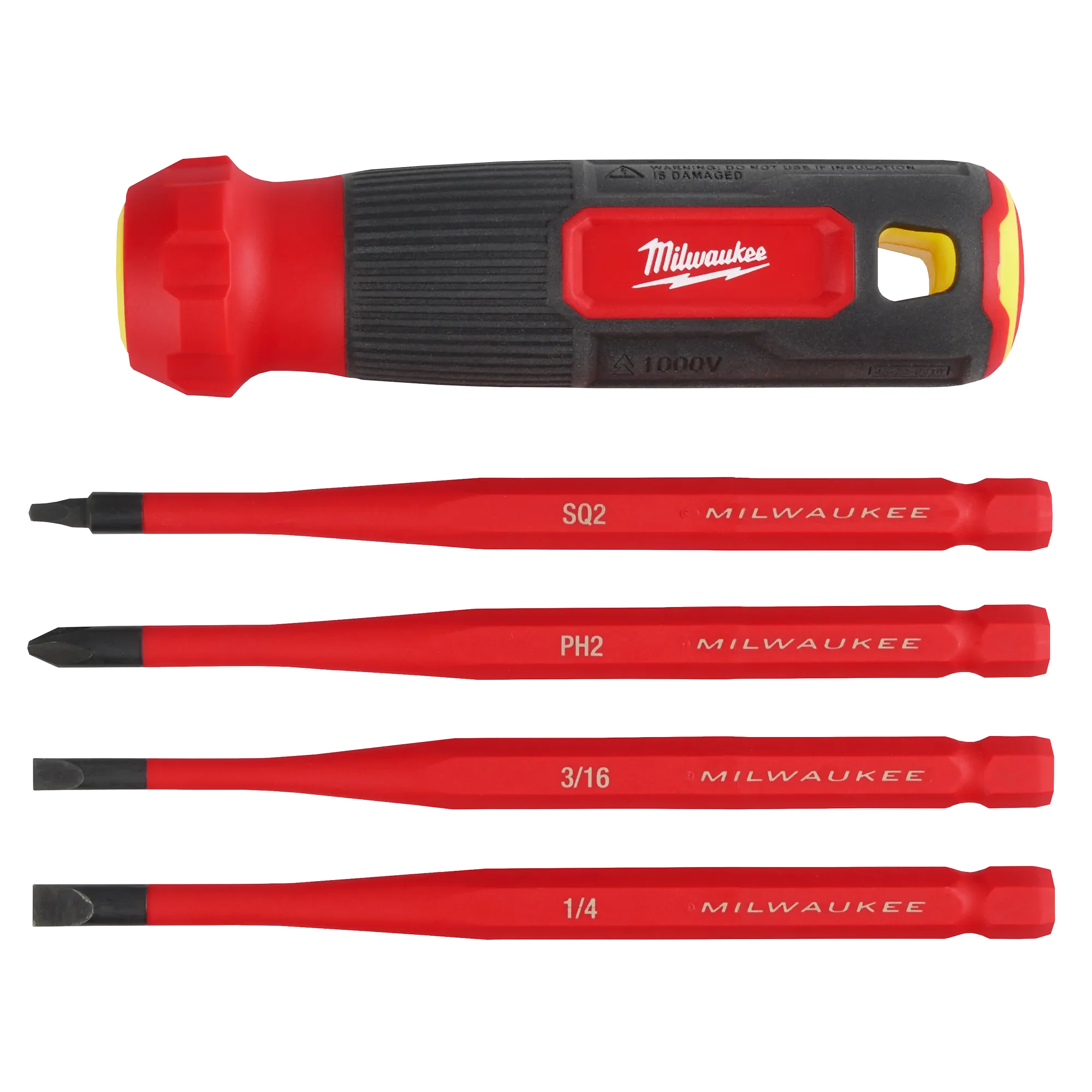 Milwaukee 48-22-2216, 4-in-1 1000V Insulated Slim Tip Multi-Bit Screwdriver - Image 5
