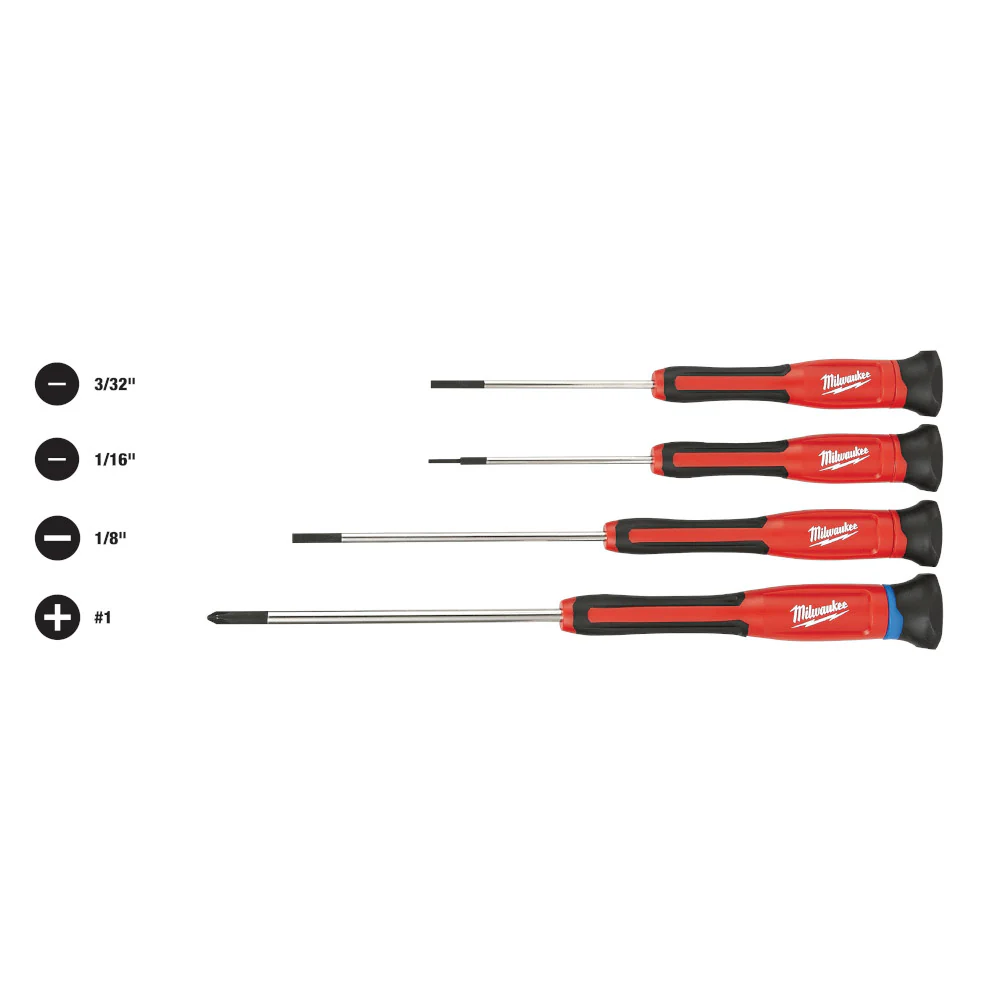 Milwaukee 48-22-2604, 4 pc Precision Screwdriver Set - Image 7