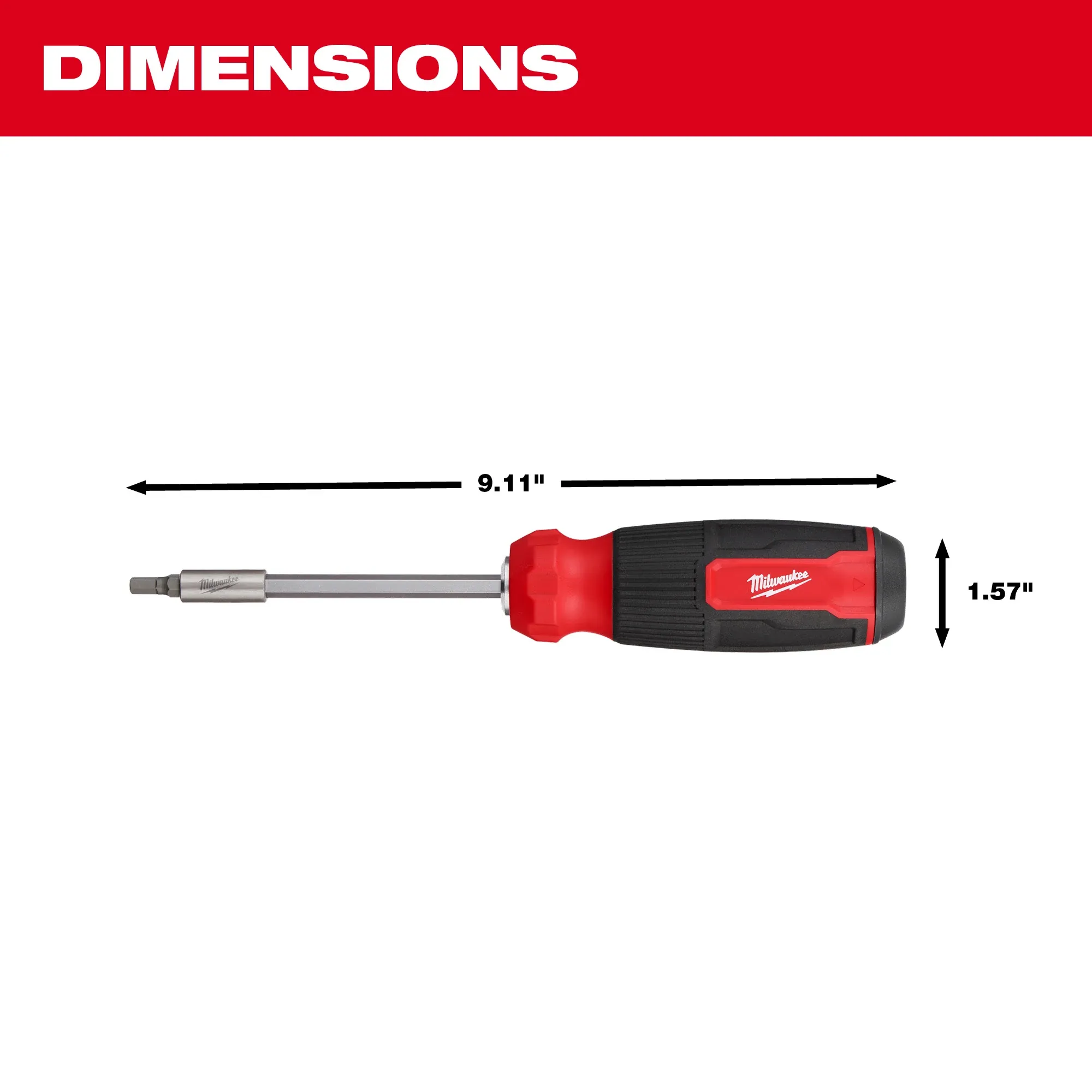 Milwaukee 48-22-2908, 14-in-1 Hex Multi-Bit Screwdriver - Image 3