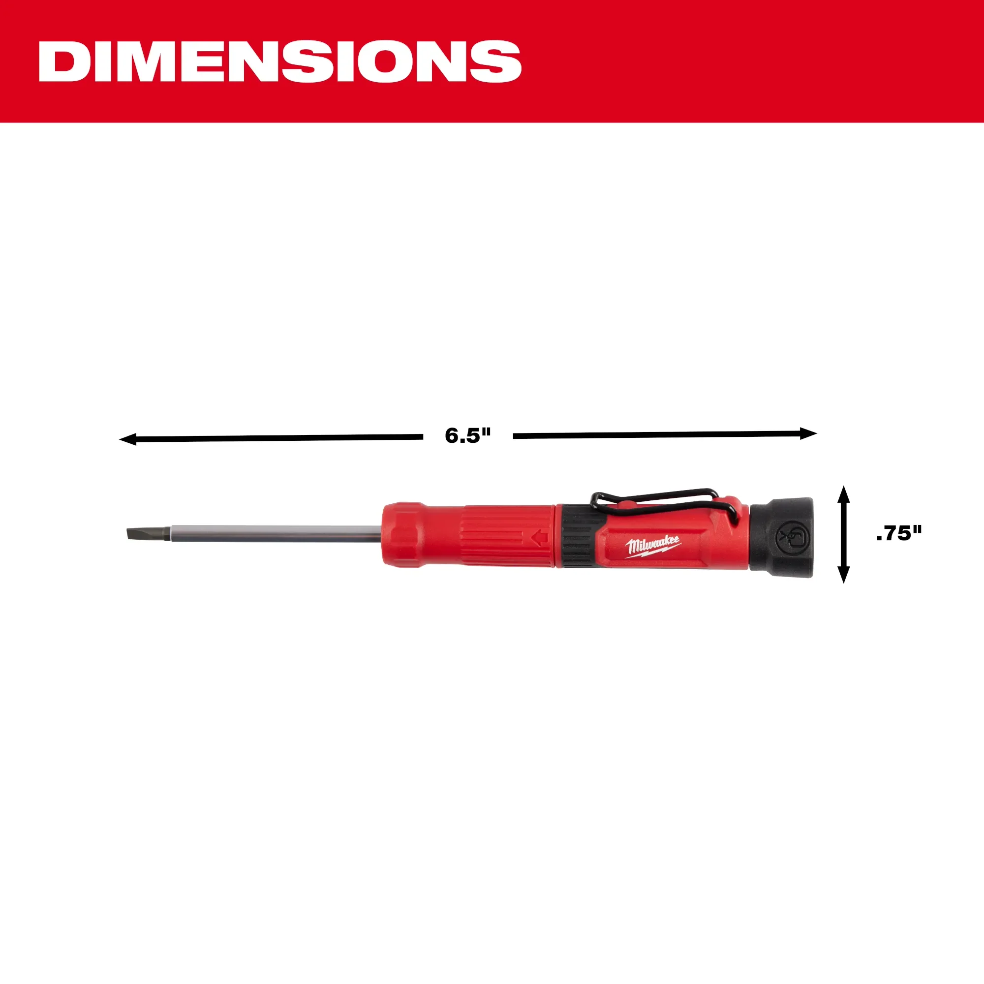 Milwaukee 48-22-2932, 4-in-1 Pocket Precision Multi-Bit Screwdriver - Image 4