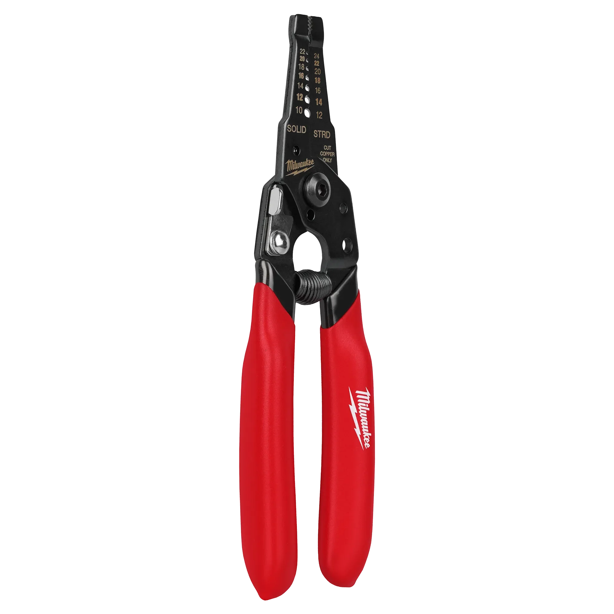 Milwaukee 48-22-3043, 10-24 AWG Compact Dipped Grip Wire Stripper & Cutter - Image 4