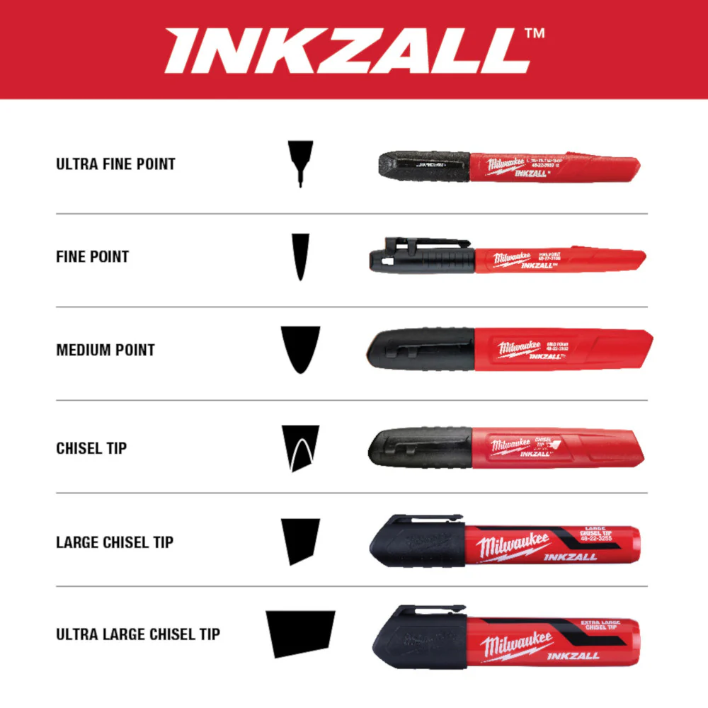 Milwaukee 48-22-3150, 12 PK INKZALL Black Ultra Fine Point Markers - Image 5