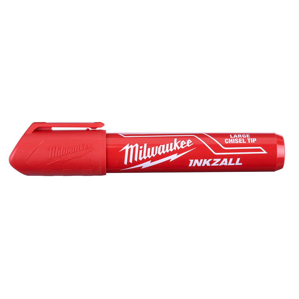 Milwaukee 48-22-3256, INKZALL Large Chisel Tip Red Marker - Image 2