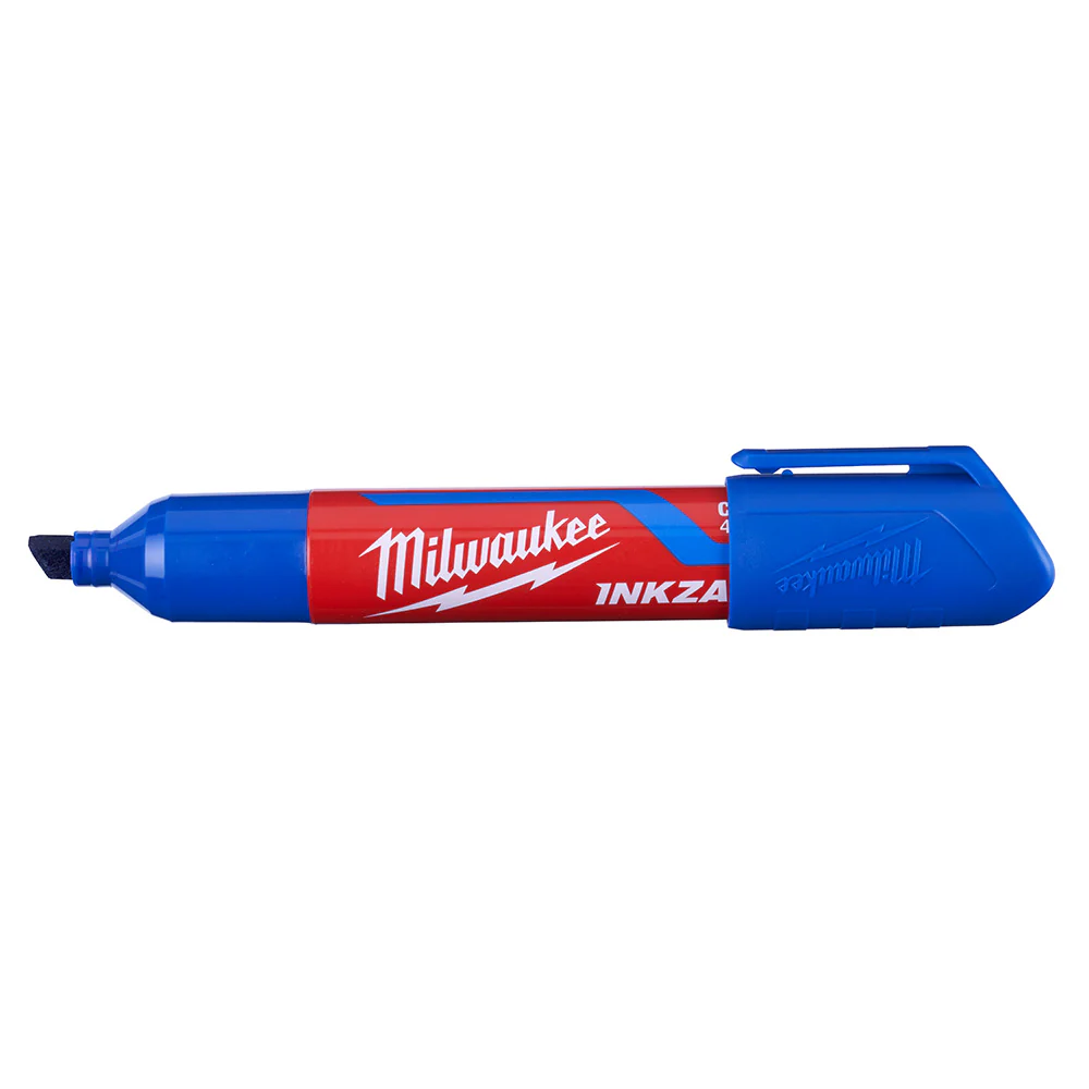 Milwaukee 48-22-3257, INKZALL Large Chisel Tip Blue Marker - Image 4