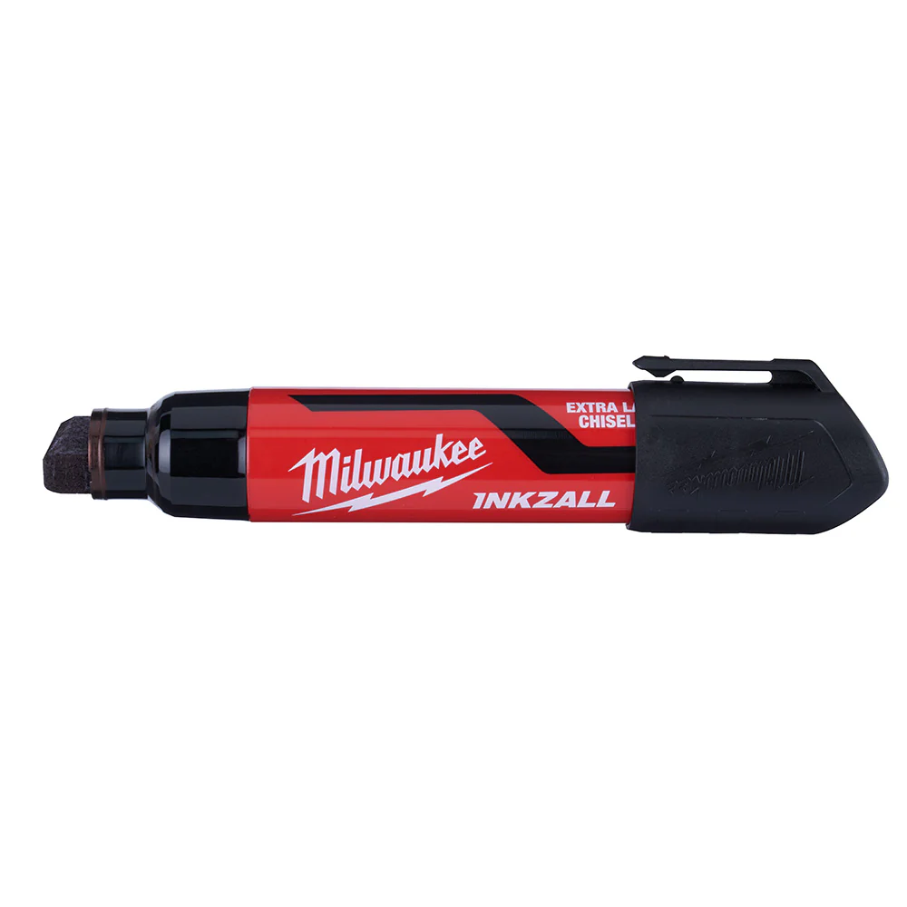 Milwaukee 48-22-3260, INKZALL Extra Large Chisel Tip Black Marker - Image 2