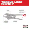 Milwaukee 48-22-3607, MAXBITE LOCKING PLIERS STD 7" - Image 2