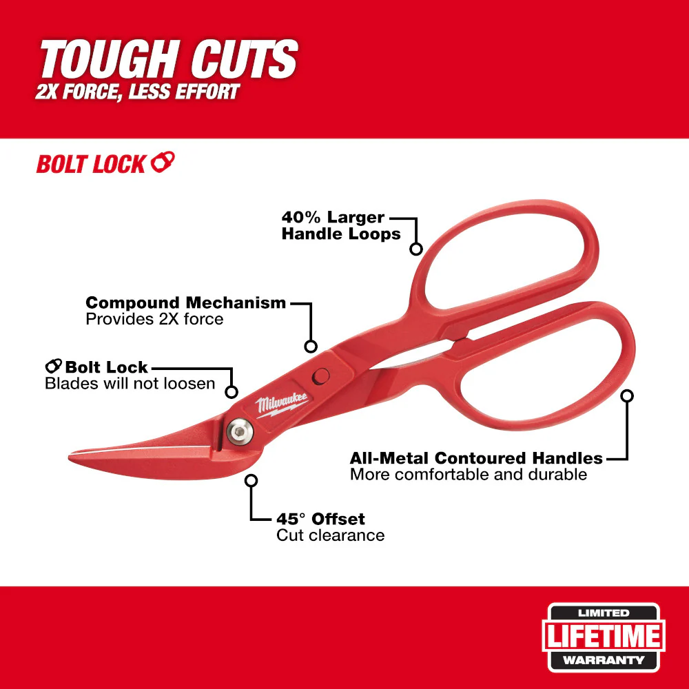 Milwaukee 48-22-4005, Offset Compound Tinner - Image 4