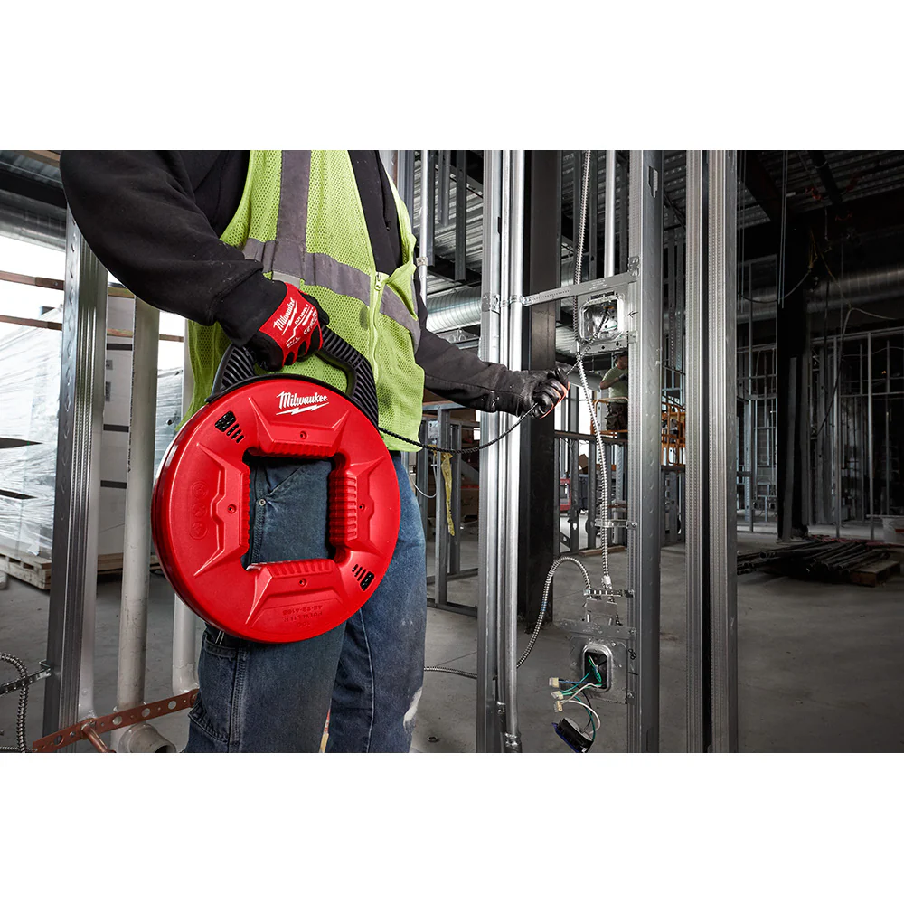 Milwaukee 48-22-4195, Polyester Fish Tape w/ Flexible Metal Leader 100' - Image 3