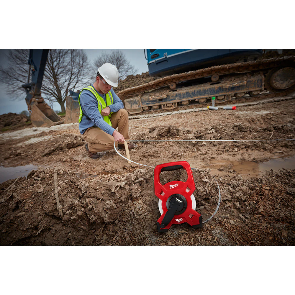 Milwaukee 48-22-5201, 100' Steel Open Reel Long Tape - Image 6