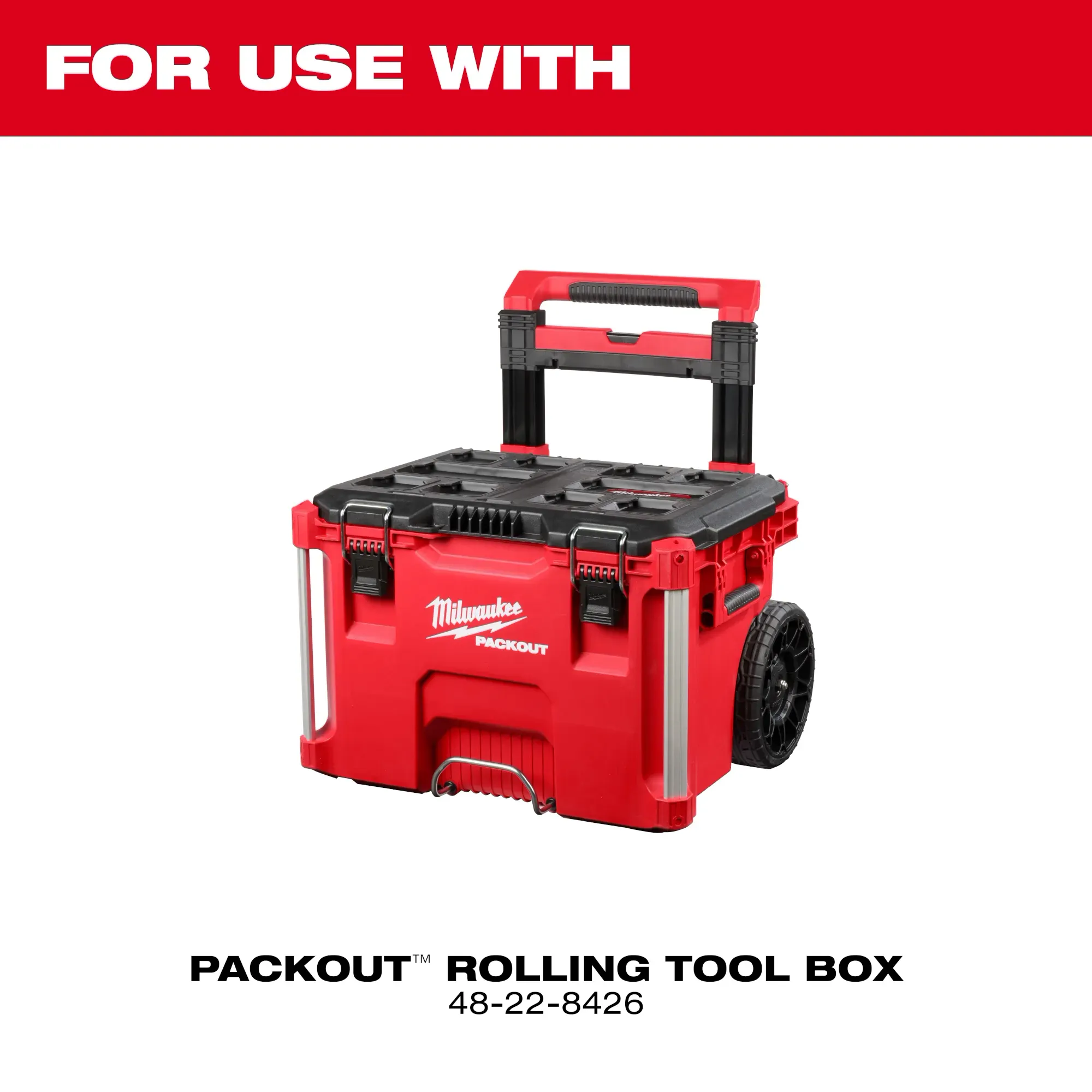 Milwaukee 48-22-8027, Low-Profile Handle for PACKOUT™ Rolling Tool Box - Image 5