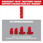 Milwaukee 48-22-8338, PACKOUT M12 Battery Rack - Image 6
