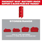 Milwaukee 48-22-8339, PACKOUT M18 Battery Rack - Image 4
