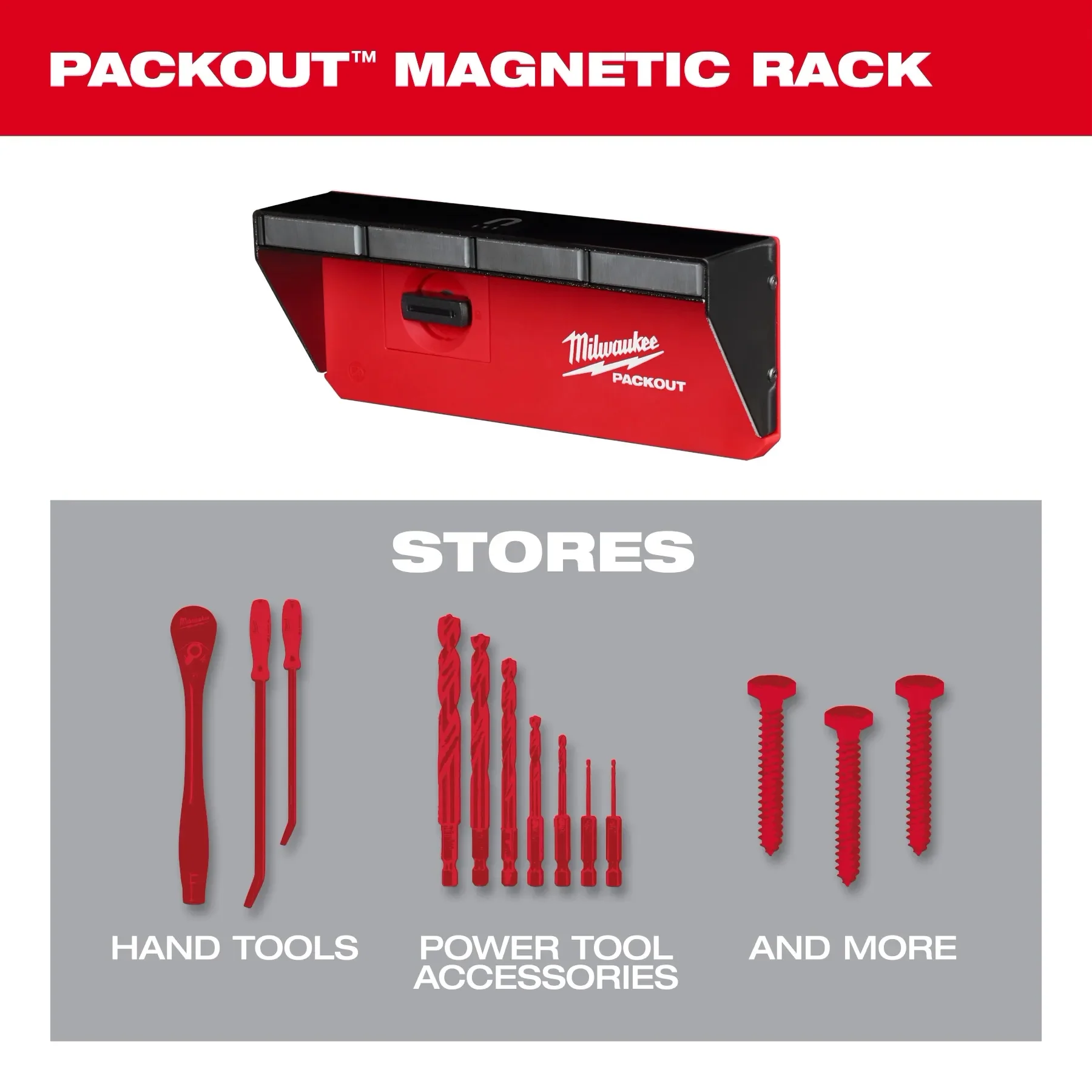 Milwaukee 48-22-8346, PACKOUT™ Magnetic Rack - Image 3