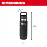 Milwaukee 48-22-8396B, PACKOUT™ 24oz Insulated Bottle with Chug Lid - Image 3
