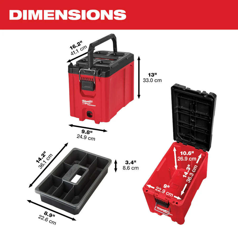Milwaukee 48-22-8422, PACKOUT Compact Tool Box - Image 6