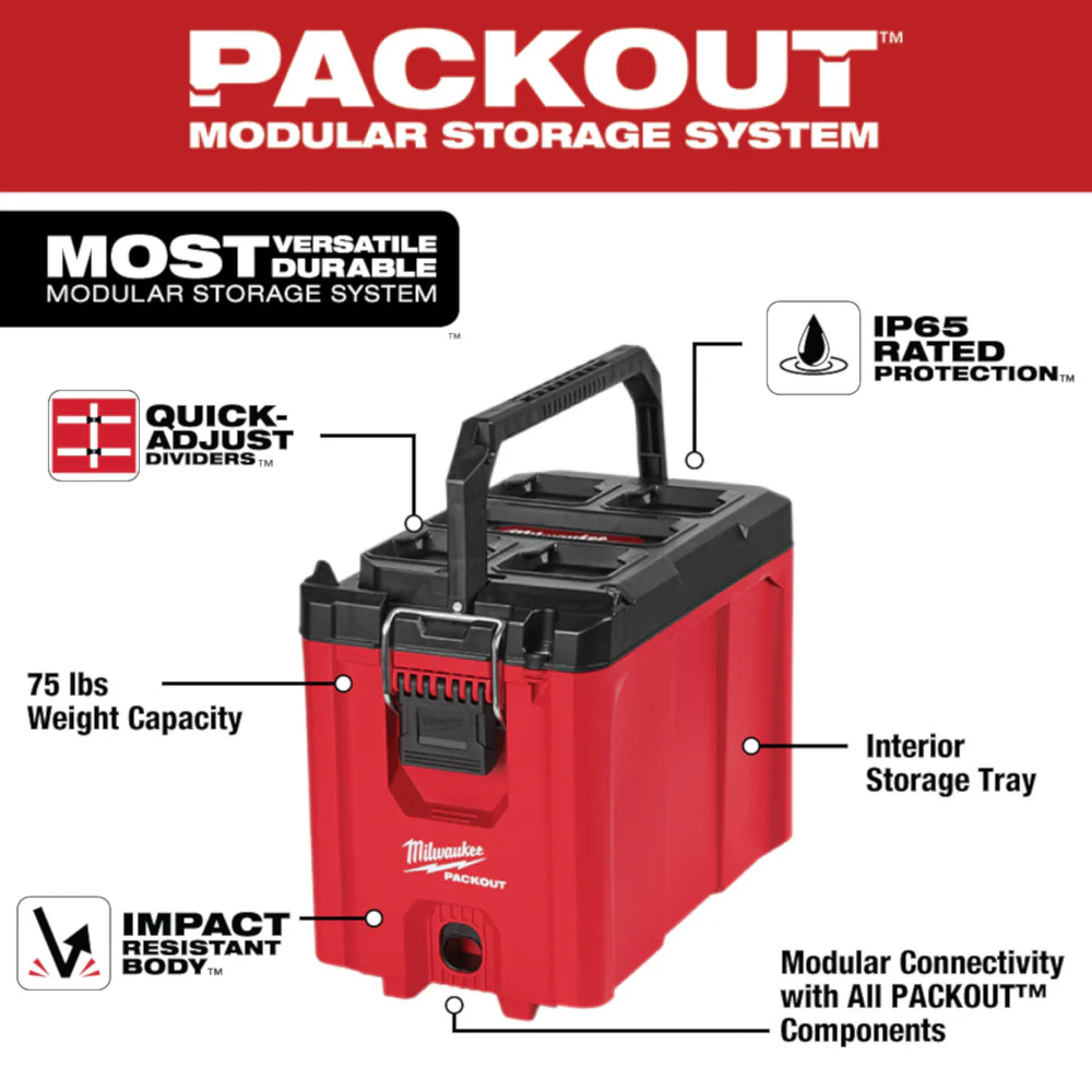 Milwaukee 48-22-8422, PACKOUT Compact Tool Box - Image 7
