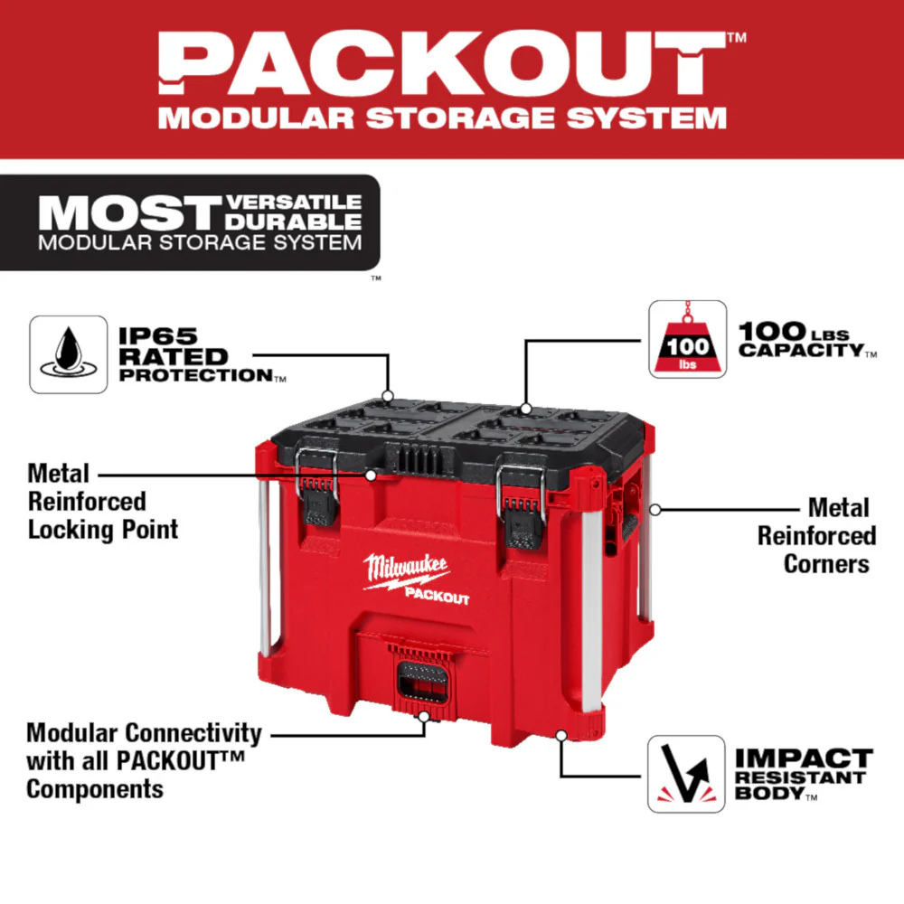 Milwaukee 48-22-8429, PACKOUT XL Tool Box (Discontinued, Replaced by 48-22-8423) - Image 5