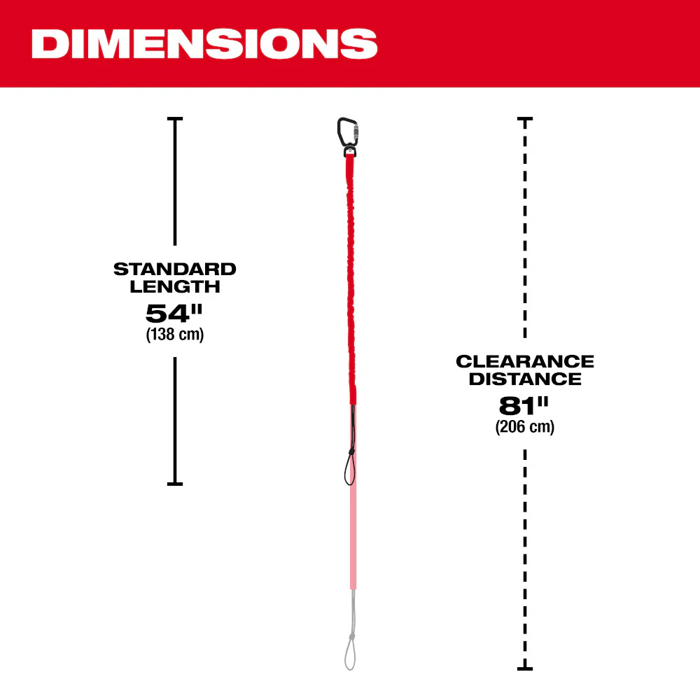 Milwaukee 48-22-8811, 54" Extended Locking Tool Lanyard - Image 2
