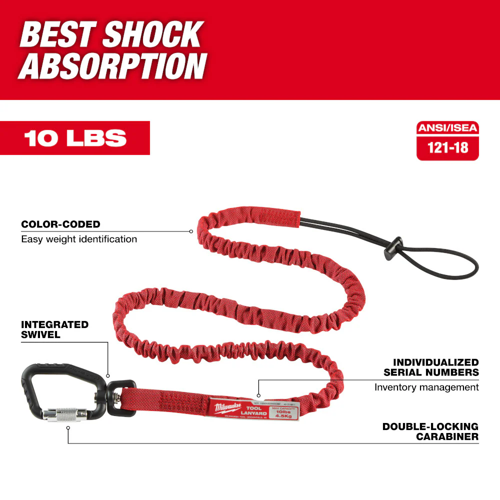 Milwaukee 48-22-8811, 54" Extended Locking Tool Lanyard - Image 3