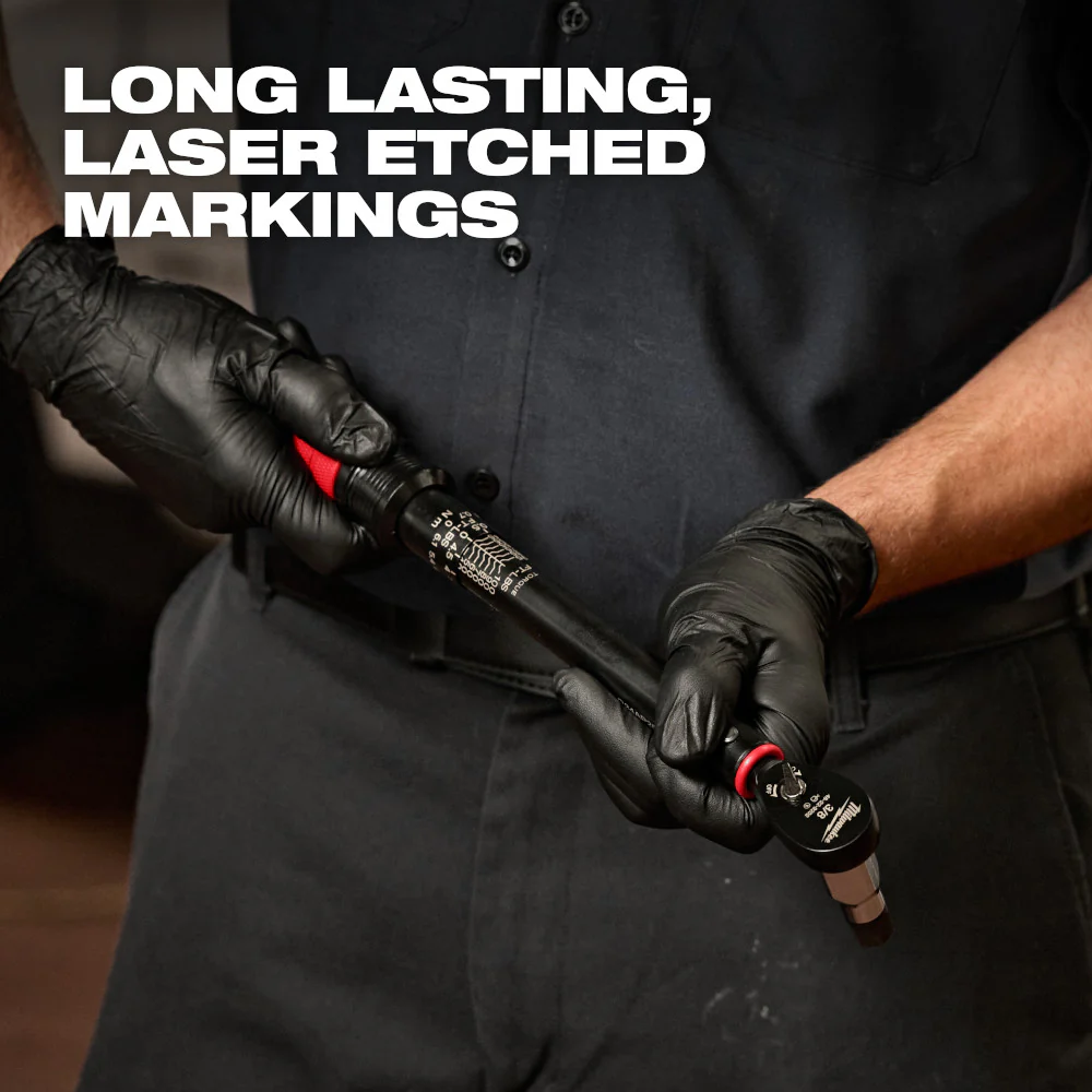 Milwaukee 48-22-9202, 3/8” Drive Click Torque Wrench (20-100 ft·lbf) - Image 8