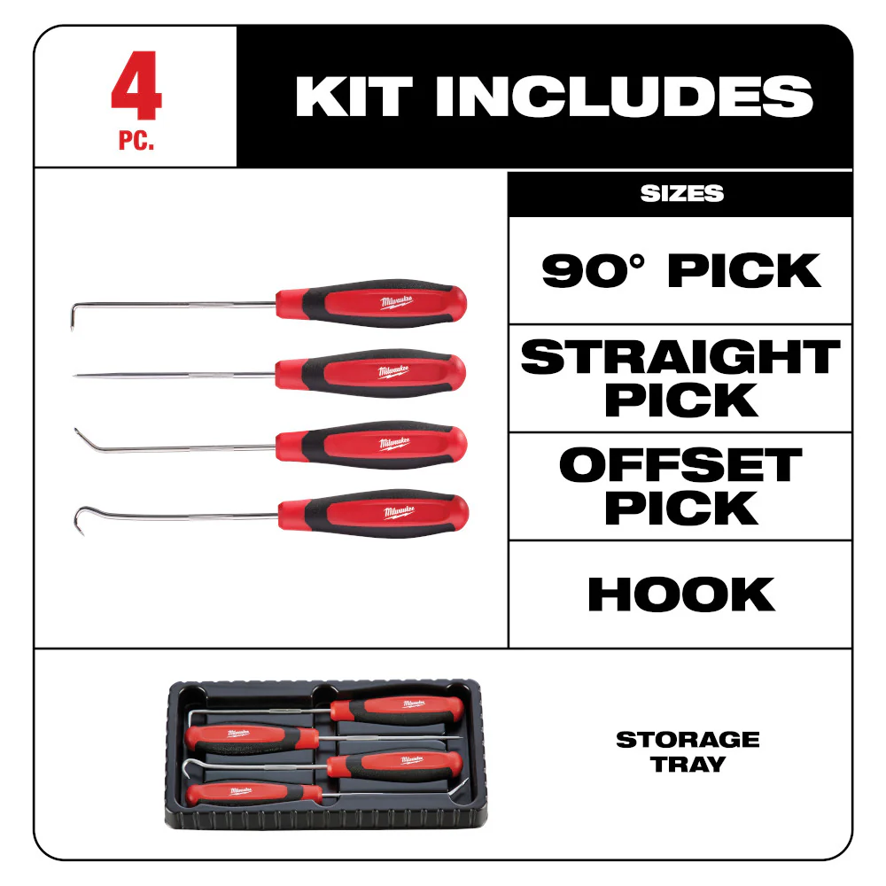 Milwaukee 48-22-9215, 4 pc Hook and Pick Set - Image 10