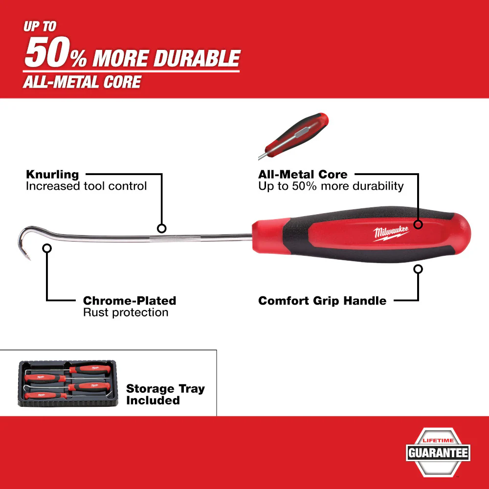 Milwaukee 48-22-9215, 4 pc Hook and Pick Set - Image 8