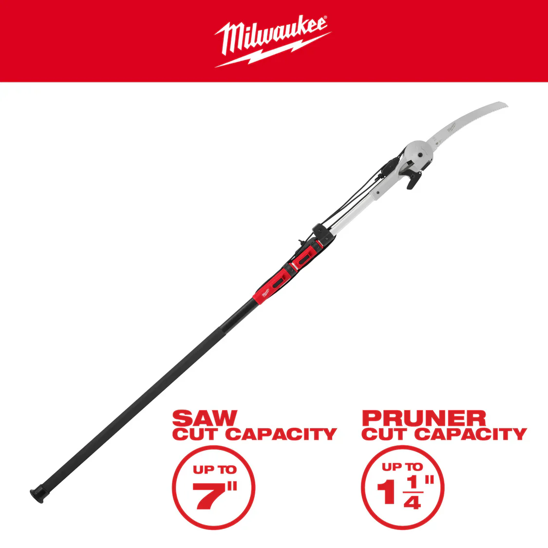 Milwaukee 48-22-9375, 16' Pole Saw & Pruner - Image 6