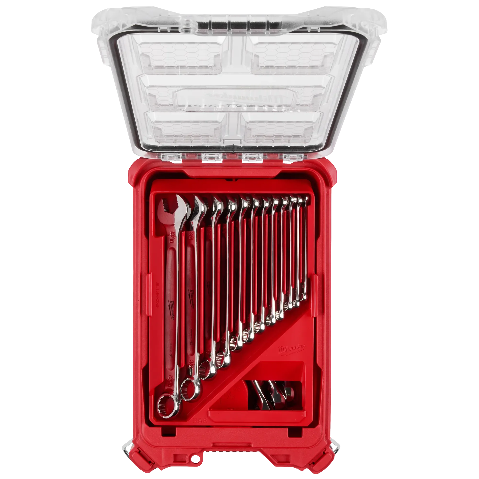 Milwaukee 48-22-9484, 15pc SAE Combination Wrench Set with PACKOUT™ Compact Organizer - Image 2