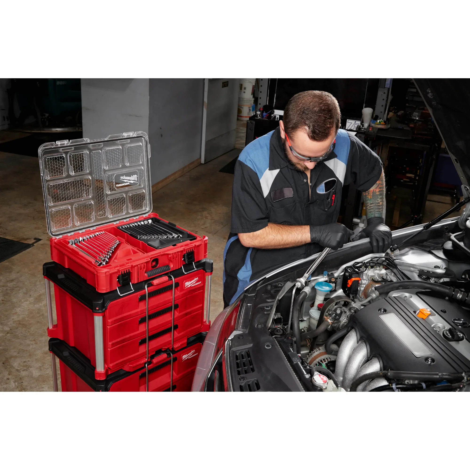 Milwaukee 48-22-9485, 30pc Metric & SAE Combination Wrench Set with PACKOUT™ Organizer - Image 7