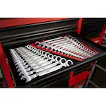 Milwaukee 48-22-9516, 15pc Ratcheting Combination Wrench Set - Metric - Image 7