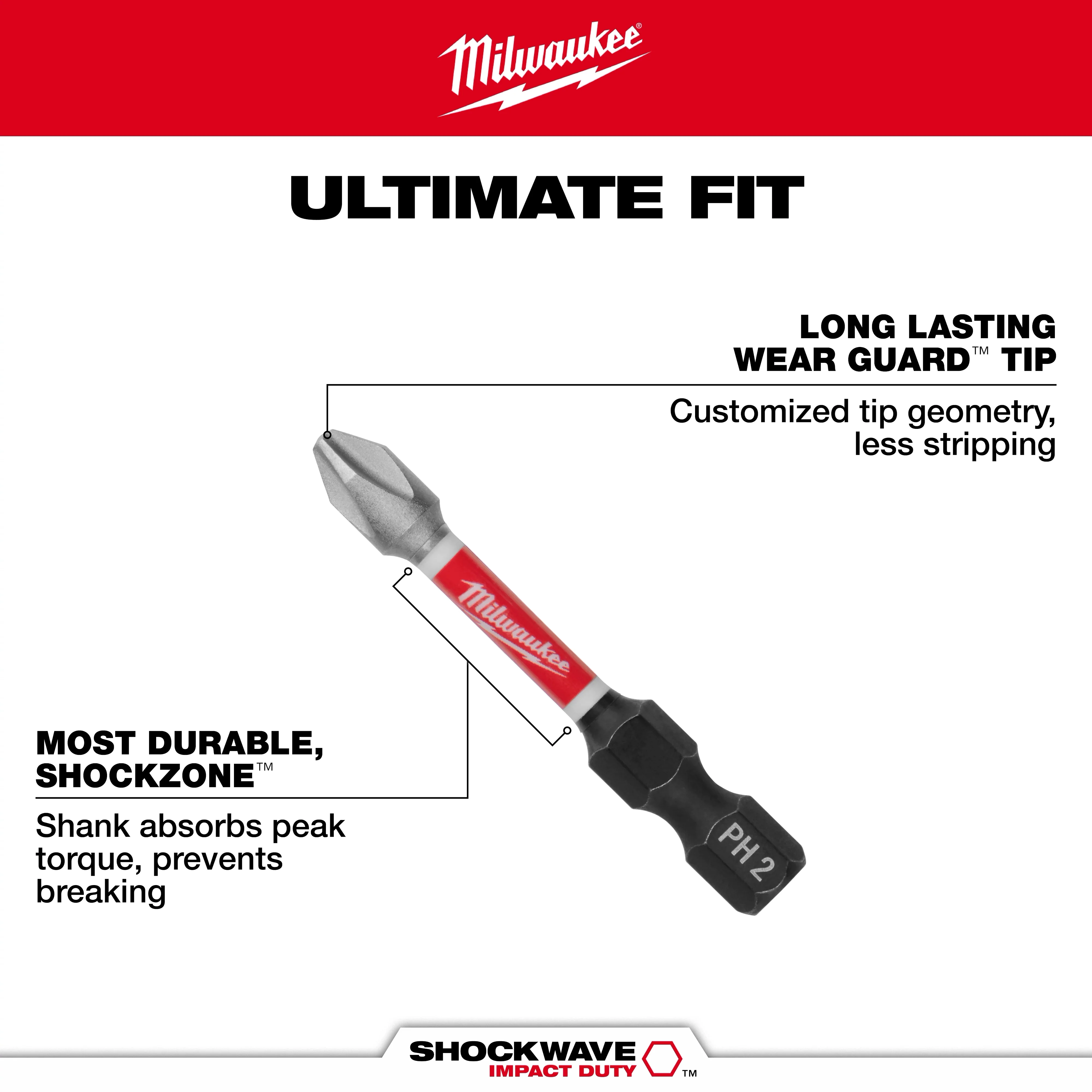 Milwaukee 48-32-4035, 13PC SHOCKWAVE™ Impact Duty Driver Bit Set - Image 3