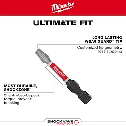 Milwaukee 48-32-4437, 1" T30 SHOCKWAVE Impact Duty Bit - 2 Pack - Image 6