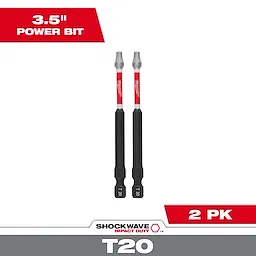 Milwaukee 48-32-4678, 3-1/2" Torx T20 SHOCKWAVE Impact Duty Bit - 2 Pack - Image 9