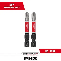 Milwaukee 48-32-4963, 2" PH3 SHOCKWAVE Impact Duty Bit - 2 Pack - Image 10