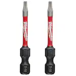 Milwaukee 48-32-4982, 2" T10 SHOCKWAVE Impact Duty Bit - 2 Pack
