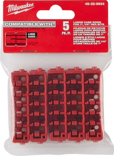 Milwaukee 48-32-9934, Large Case Rows for Insert Bit Accessories 5PK - Image 2