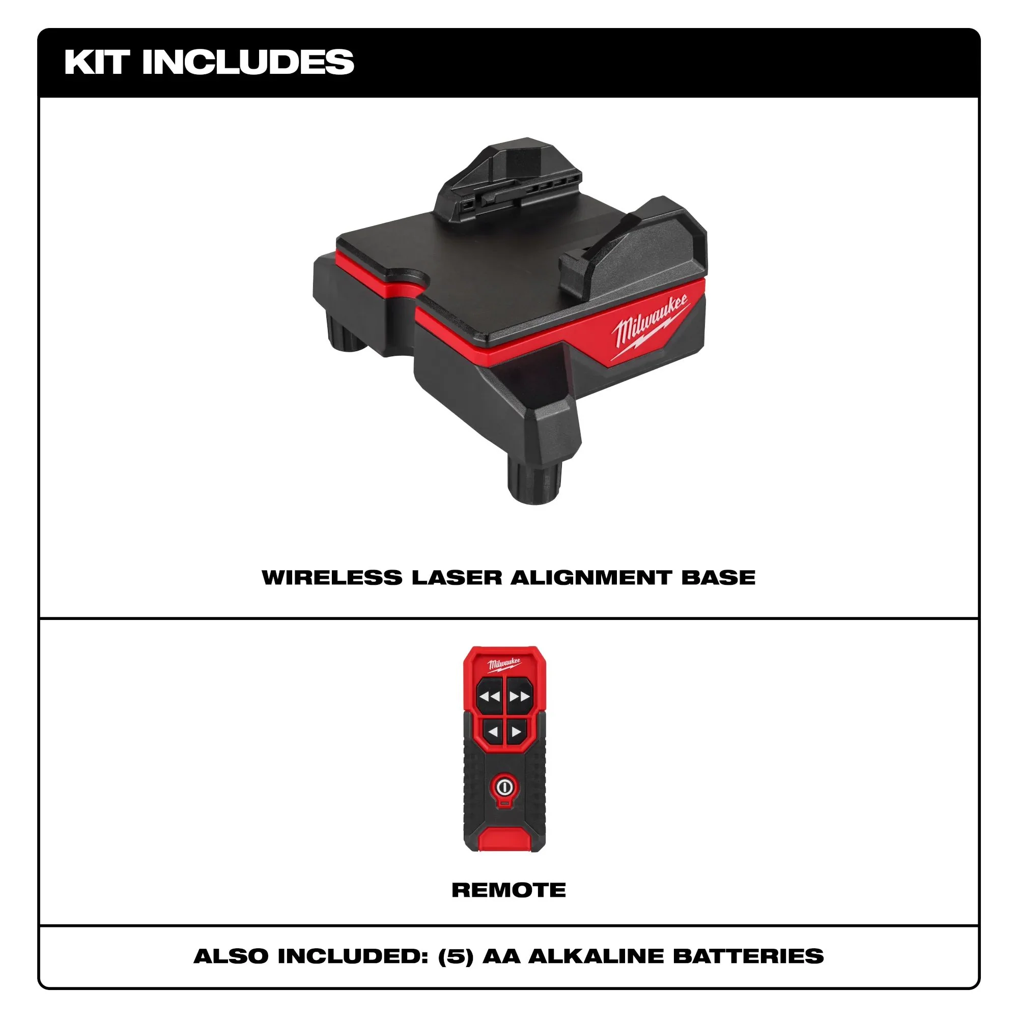 Milwaukee 48-35-1314, WIRELESS LASER ALIGNMENT BASE W/ REMOTE - Image 2