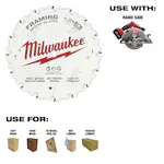 Milwaukee 48-40-0522, 5-3/8" 16T Framing Circular Saw Blade - Image 4