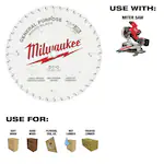 Milwaukee 48-40-0824, 8-1/2" 40T General Purpose Circular Saw Blade - Image 6